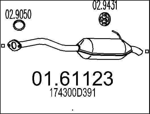 Rear Muffler 01.61123