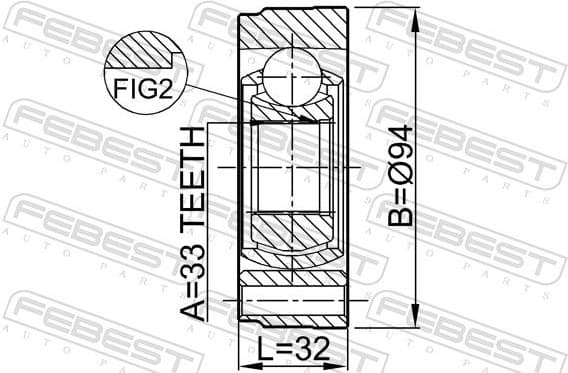 Joint Kit, drive shaft 2311-GV - image 2