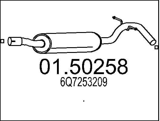 Centre Muffler 01.50258