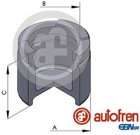 Piston, brake caliper D025673