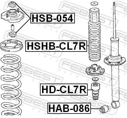 Rubber Buffer, suspension HD-CL7R - image 2