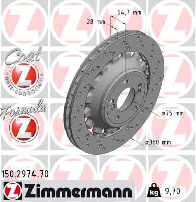 Brake Disc FORMULA Z BRAKE DISC 150.2974.70