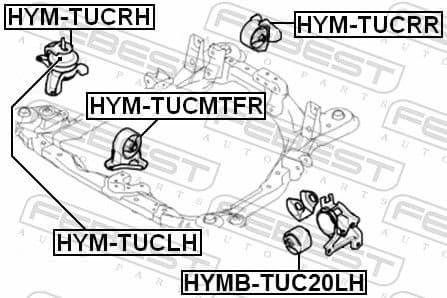 Mounting, engine HYMB-TUC20LH - image 2