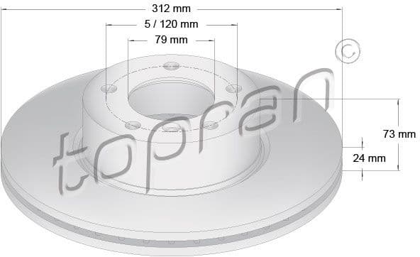 Brake Disc COATED 501 712
