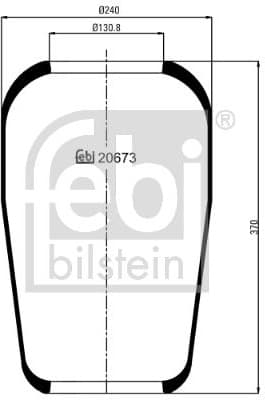 Bellow, air suspension 20673