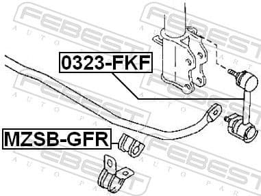 Mounting, stabiliser bar MZSB-GFR - image 2