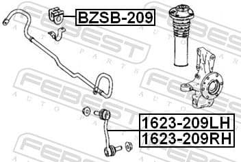 Mounting, stabiliser bar BZSB-209 - image 2
