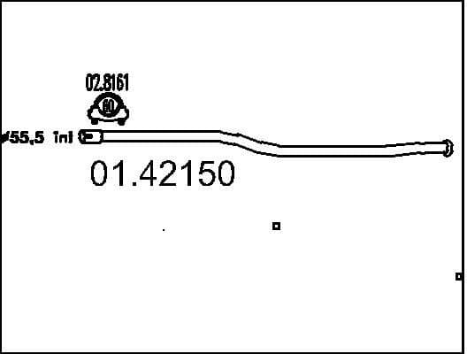 Exhaust Pipe 01.42150