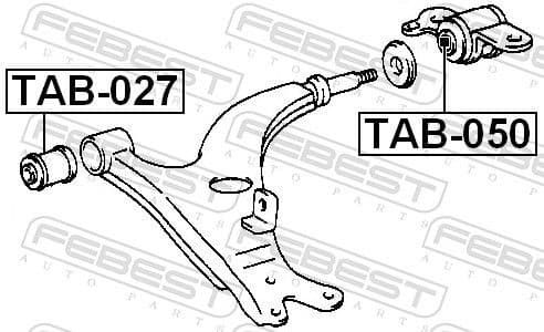 Mounting, control/trailing arm TAB-050 - image 2