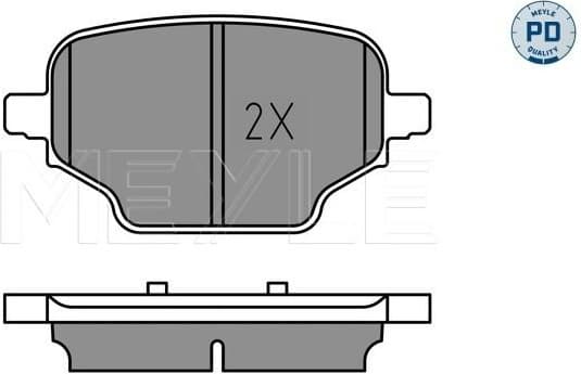 Brake Pad Set, disc brake MEYLE-PD: Advanced performance and design. 025 207 6417/PD - image 2