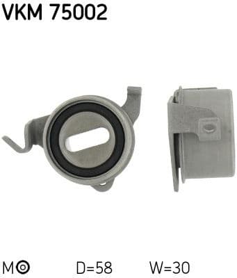 Tensioner Pulley, timing belt VKM 75002 - image 2