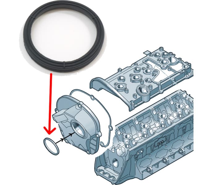 Gasket timing cover 217.320