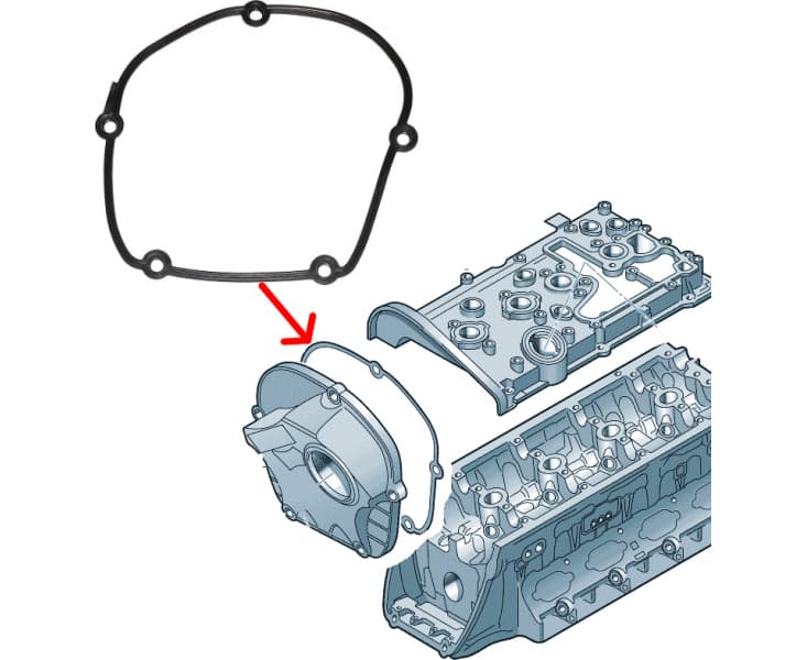 Gasket timing cover 240.290