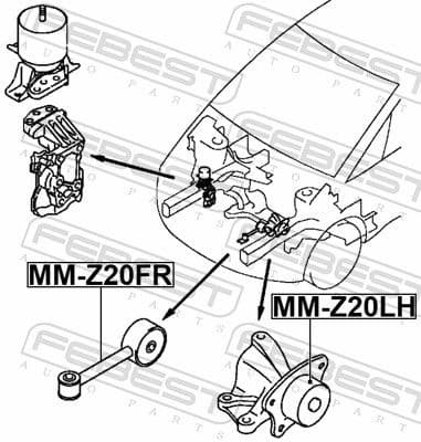 Mounting, engine MM-Z20LH - image 2