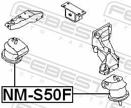 Mounting, engine NM-S50F - image 2