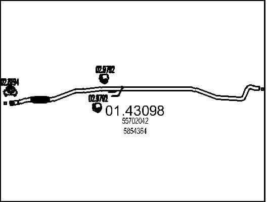 Exhaust Pipe 01.43098