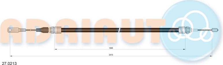 Cable Pull, parking brake 27.0213