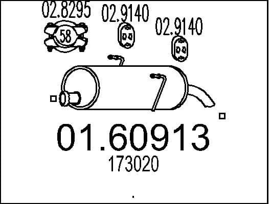 Rear Muffler 01.60913