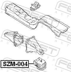 Mounting, engine SZM-004 - image 2