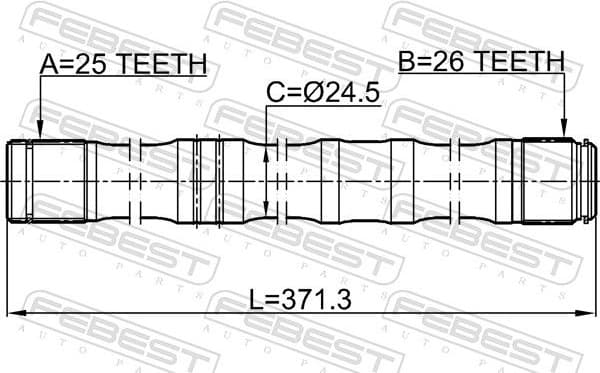 Drive Shaft 0112-AZT251LH - image 2