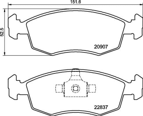 Brake Pad Set, disc brake PRIME LINE P 23 192