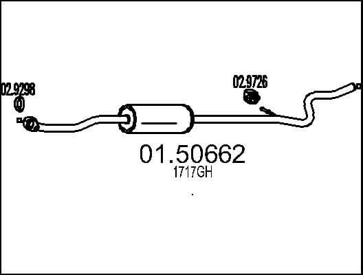 Centre Muffler 01.50662