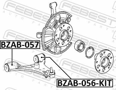Repair Kit, control arm BZAB-056-KIT