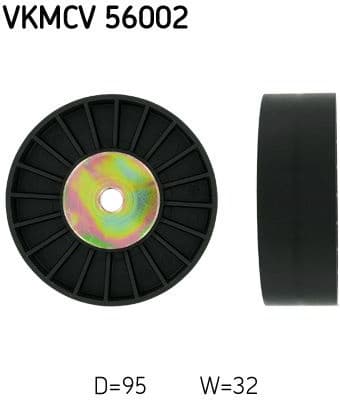 Deflection/Guide Pulley, V-ribbed belt VKMCV56002 - image 2