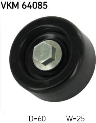 Deflection/Guide Pulley, V-ribbed belt VKM 64085 - image 2