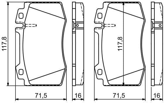 Brake Pad Set, disc brake 0986495278 - image 7