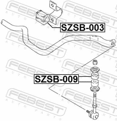 Mounting, stabiliser bar SZSB-003 - image 2