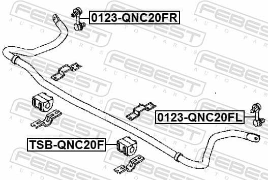 Link/Coupling Rod, stabiliser bar 0123-QNC20FL - image 2