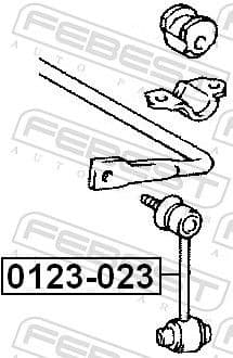 Link/Coupling Rod, stabiliser bar 0123-023 - image 2