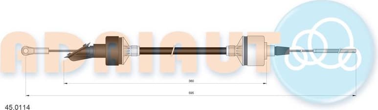 Cable Pull, clutch control 45.0114