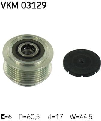 Alternator Freewheel Clutch VKM 03129 - image 2