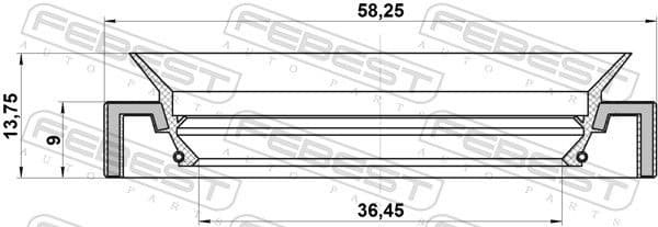 Shaft Seal, differential 95HAY-38580914C - image 2