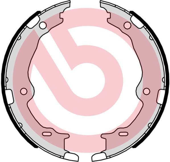 Brake Shoe Set, parking brake ESSENTIAL LINE S 83 572