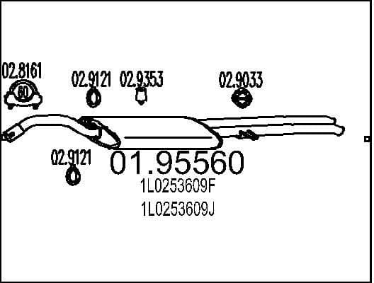 Rear Muffler 01.95560