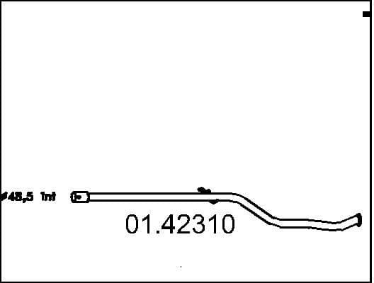 Exhaust Pipe 01.42310