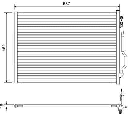 Condenser, air conditioning 822643