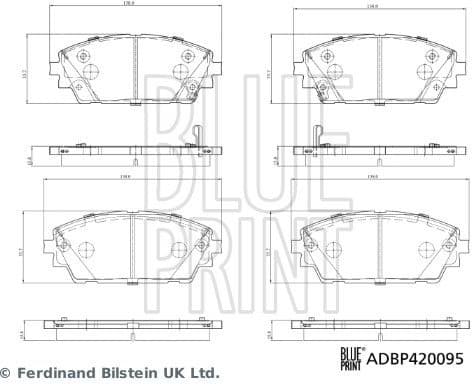 Brake Pad Set, disc brake ADBP420095