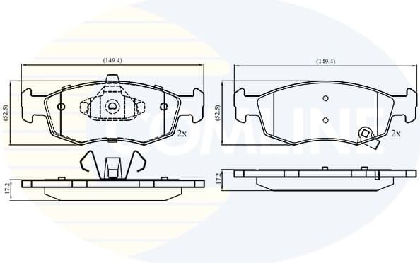 Brake Pad Set, disc brake CBP32777