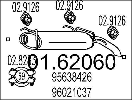 Rear Muffler 01.62060