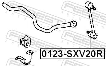 Link/Coupling Rod, stabiliser bar 0123-SXV20R - image 2