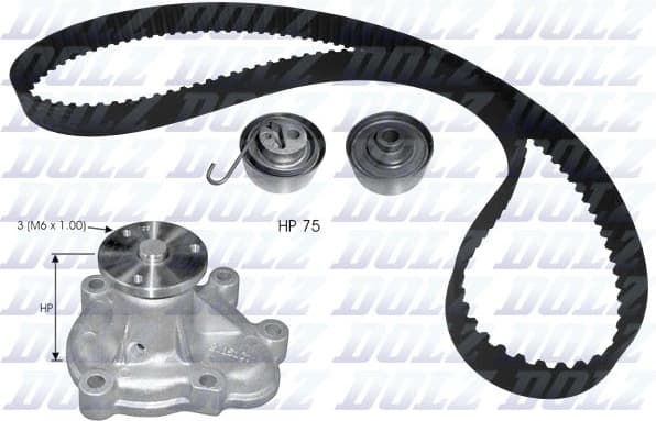 Water Pump & Timing Belt Kit KD142