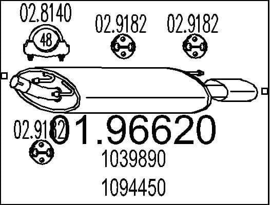 Rear Muffler 01.96620