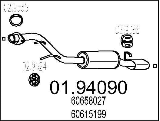 Rear Muffler 01.94090