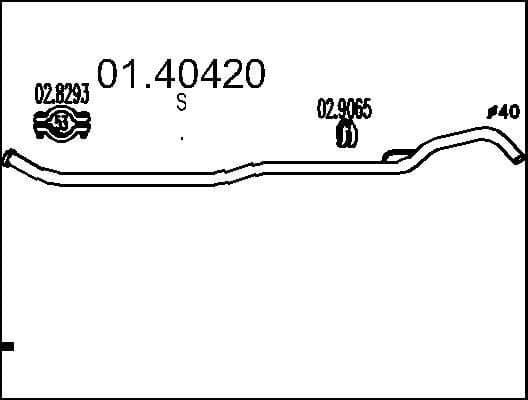 Exhaust Pipe 01.40420