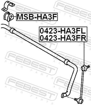 Link/Coupling Rod, stabiliser bar 0423-HA3FR - image 2