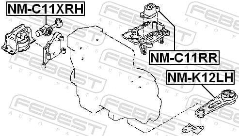 Mounting, engine NM-C11XRH - image 2
